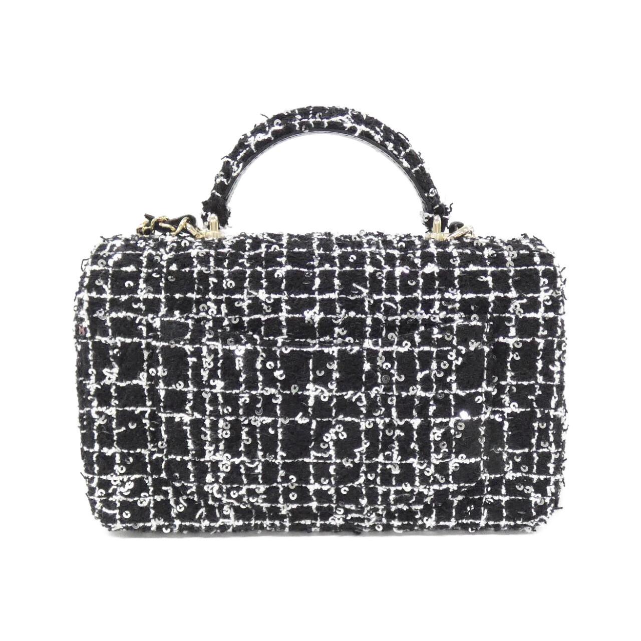 Chanel Cotton Tweed Shoulder Bag