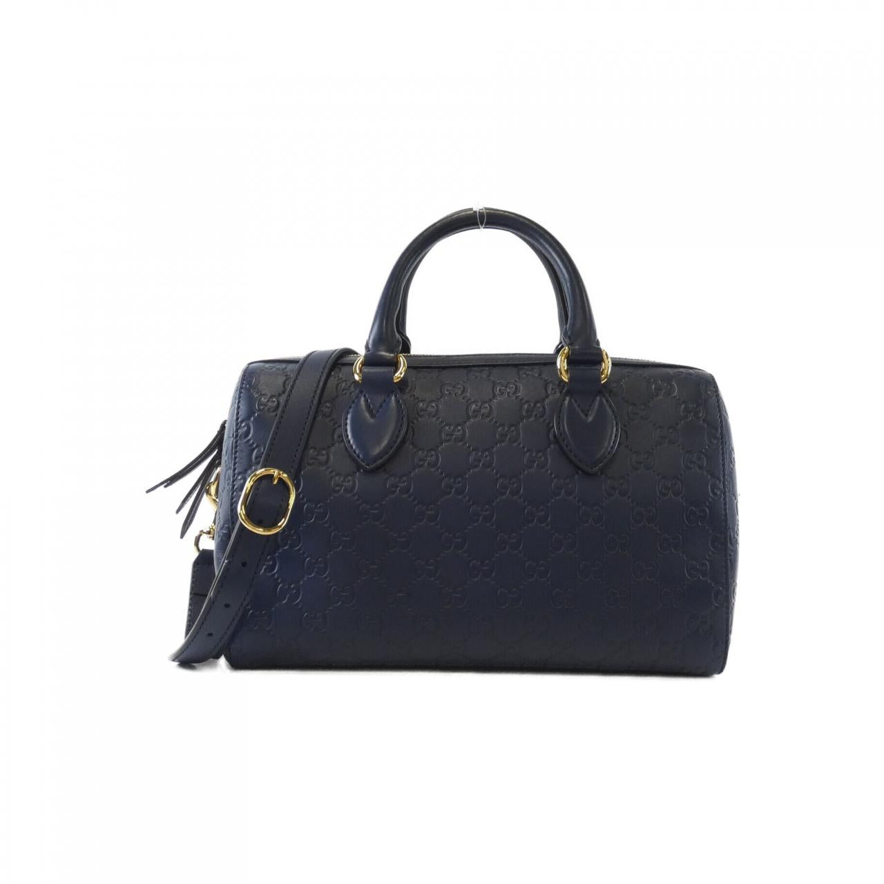 Gucci Signature Leather Boston Bag