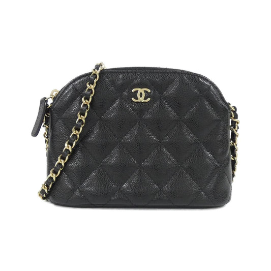 Chanel Timeless Classic Caviar Skin Chain Clutch
