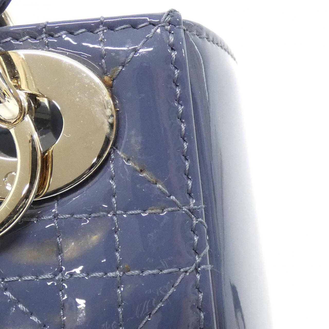Christian Dior Lady Dior Enamel Bag