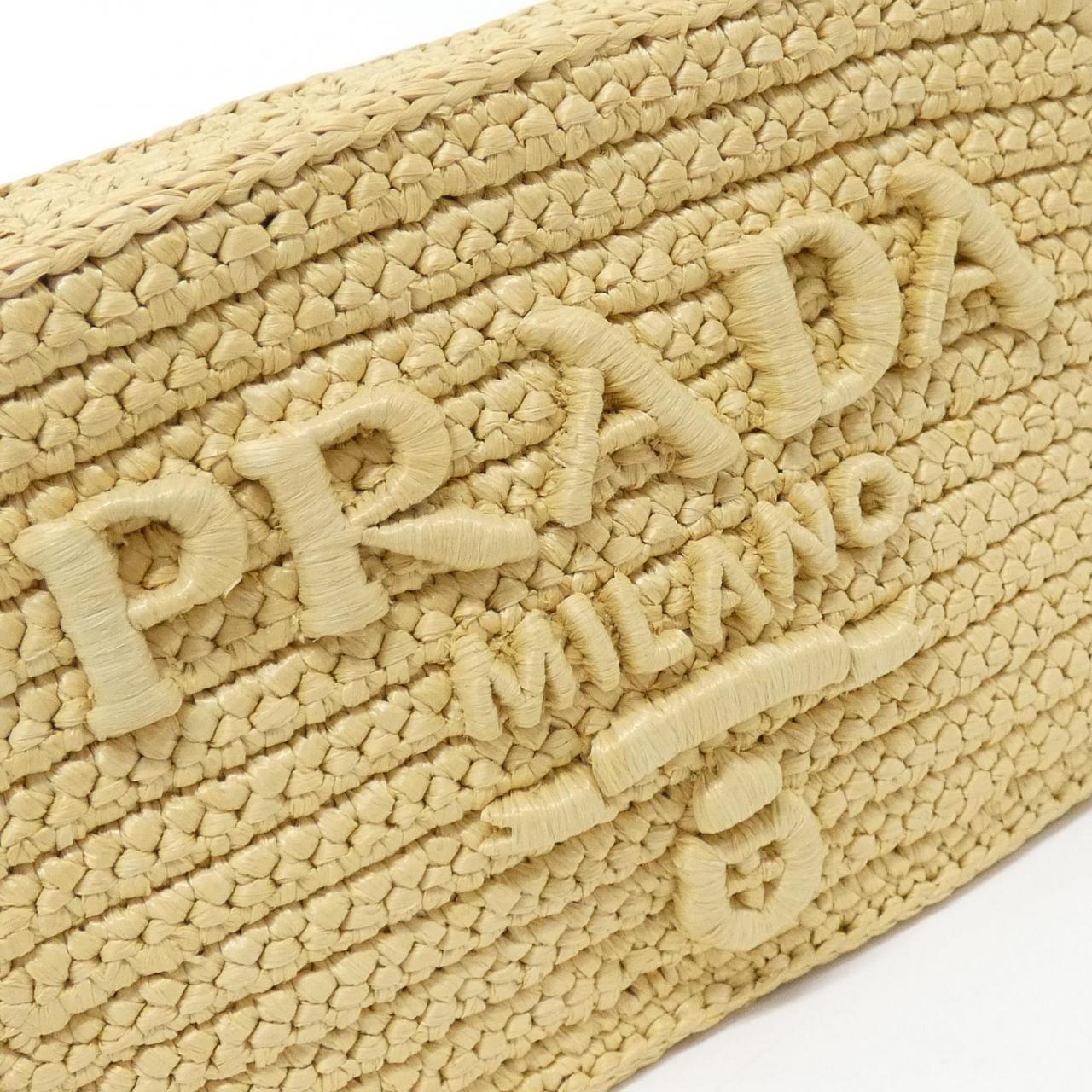 Prada 1BH196 RAFIA Shoulder Bag