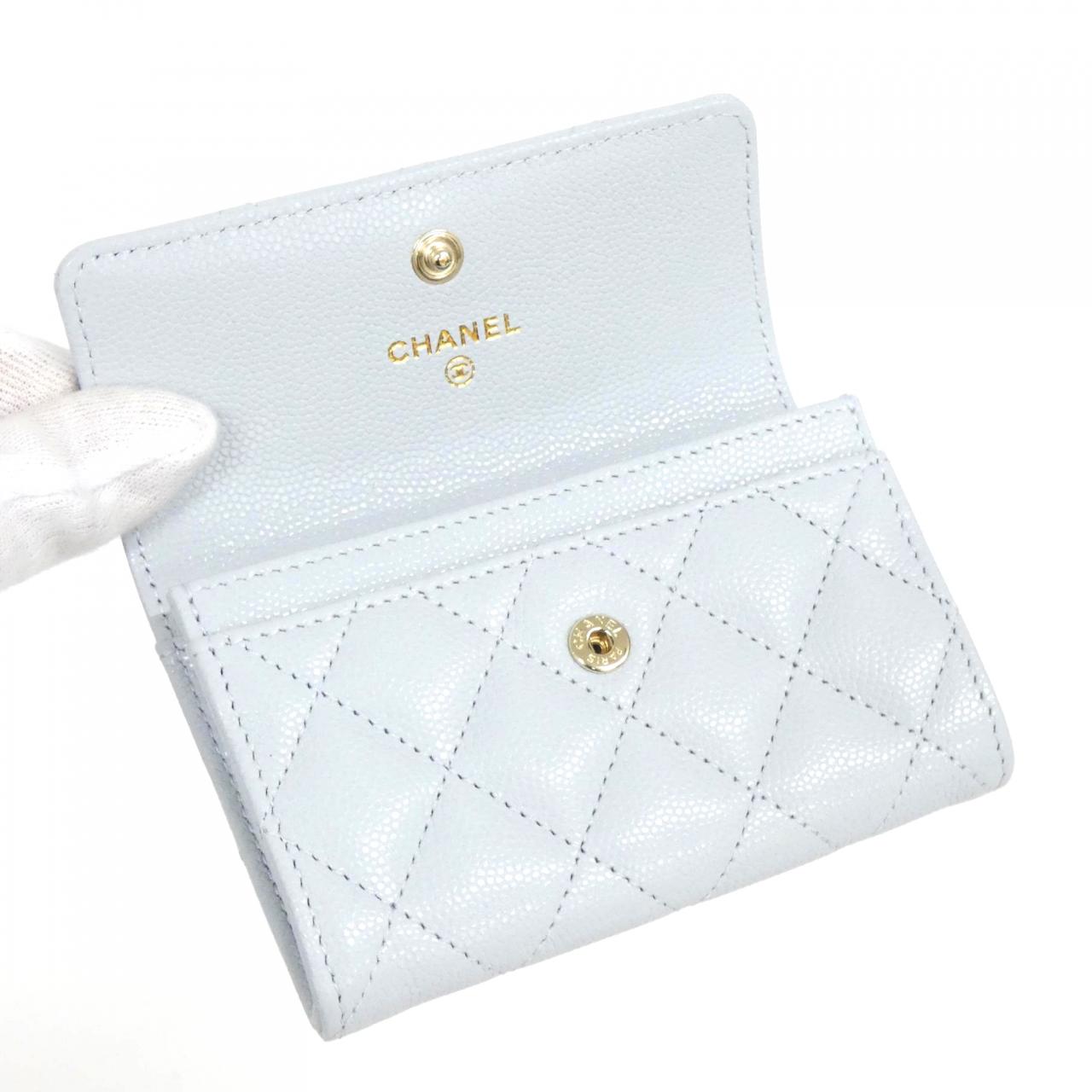 Chanel Caviar Skin Card Case Handbag