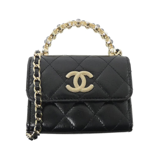 Chanel AP3802 Shiny Crumpled Lamb Clutch Bag