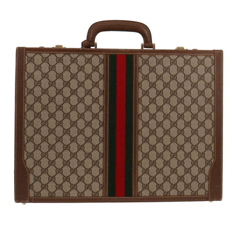 Gucci Web Leather Canvas Handbag Style 1