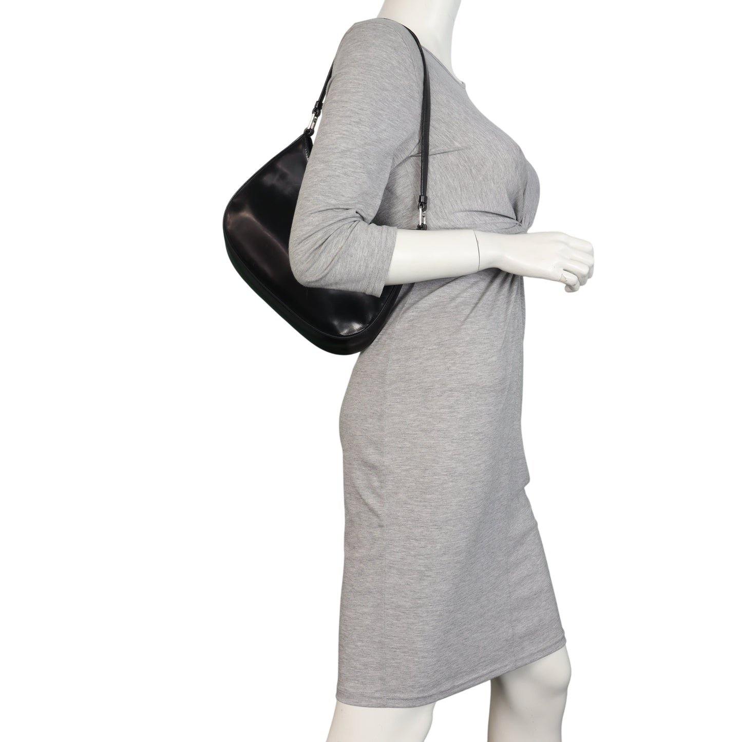 Prada Cleo Shoulder Bag Brushed Leather