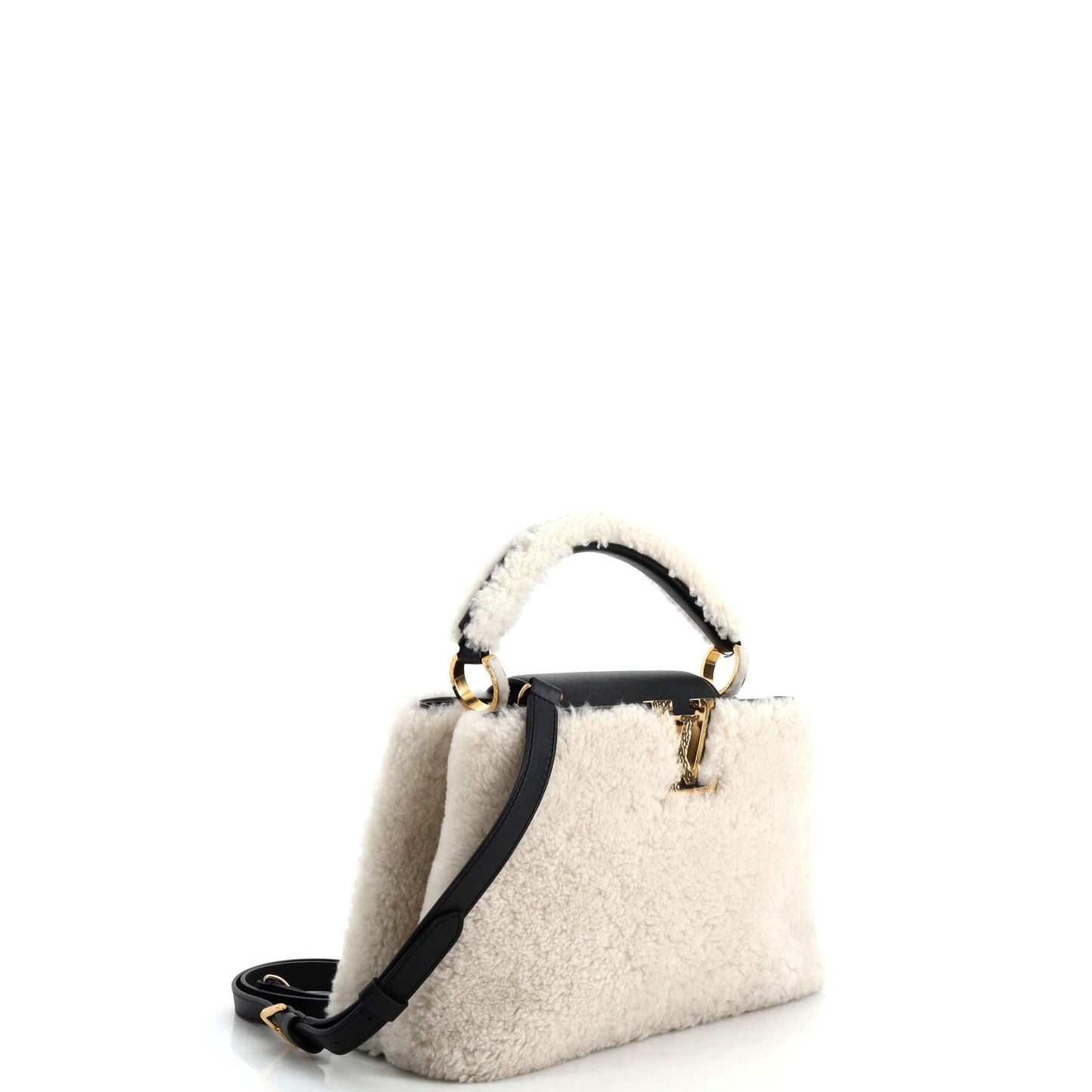 Louis Vuitton Capucines Bag Teddy Fleece MM