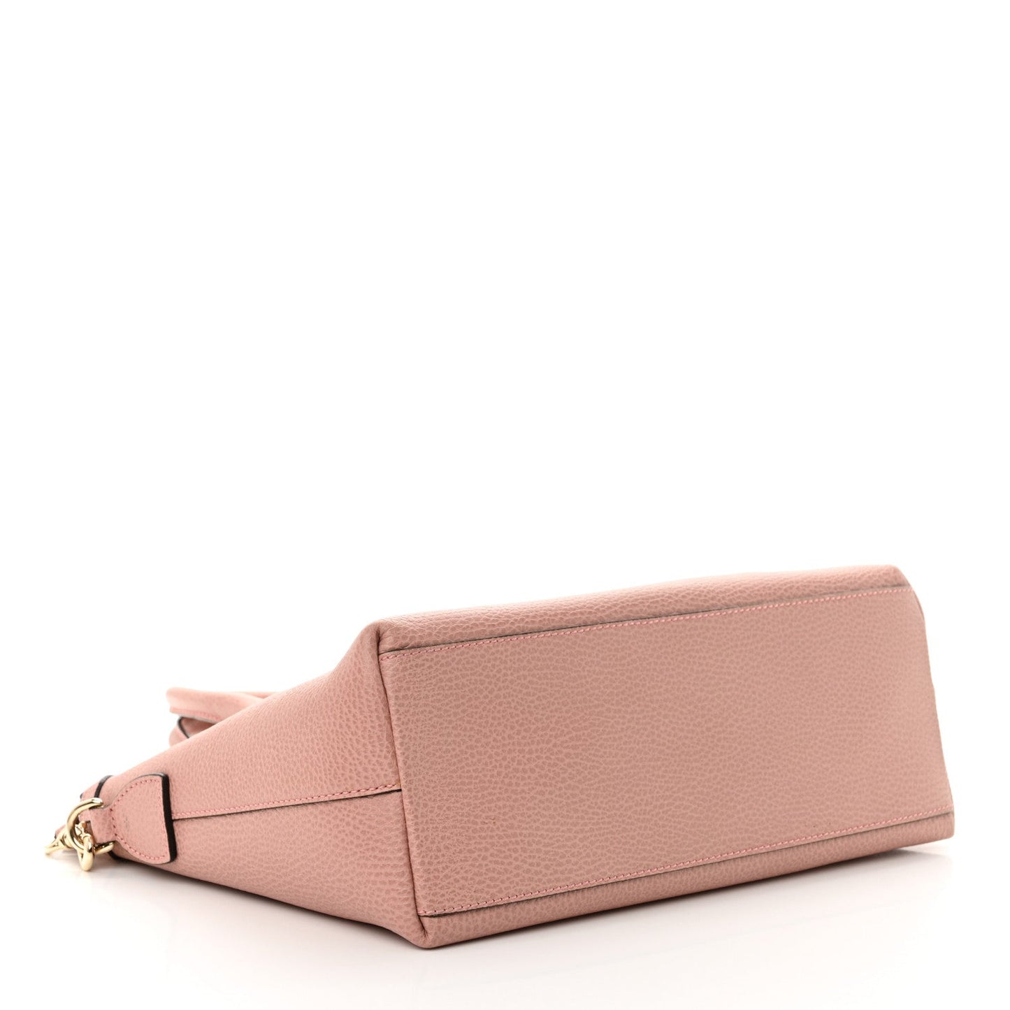 Gucci Dollar Calfskin GG Charm Satchel Soft Pink