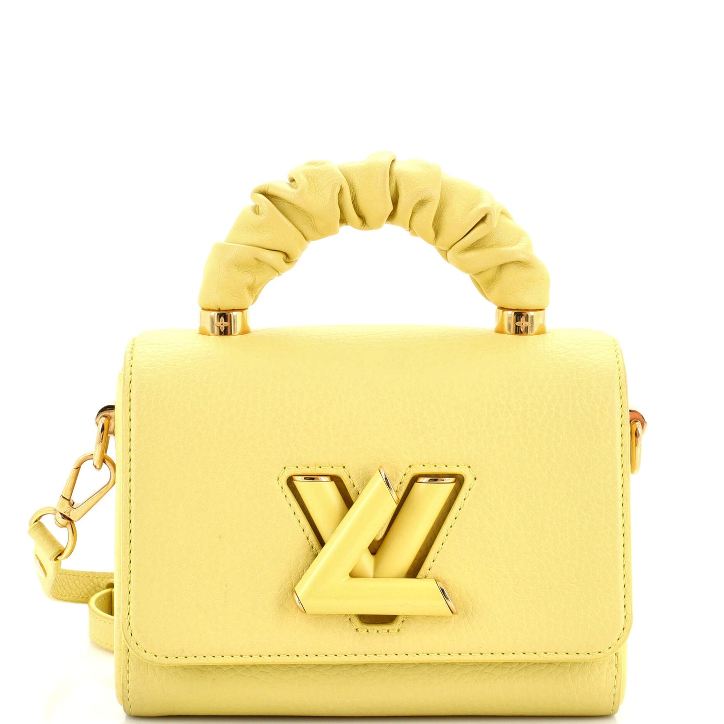 Louis Vuitton Twist Scrunchie Top Handle Bag Leather PM