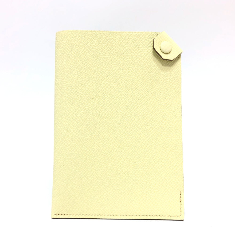 HERMES passport case Epsom yellow Talmac PM
