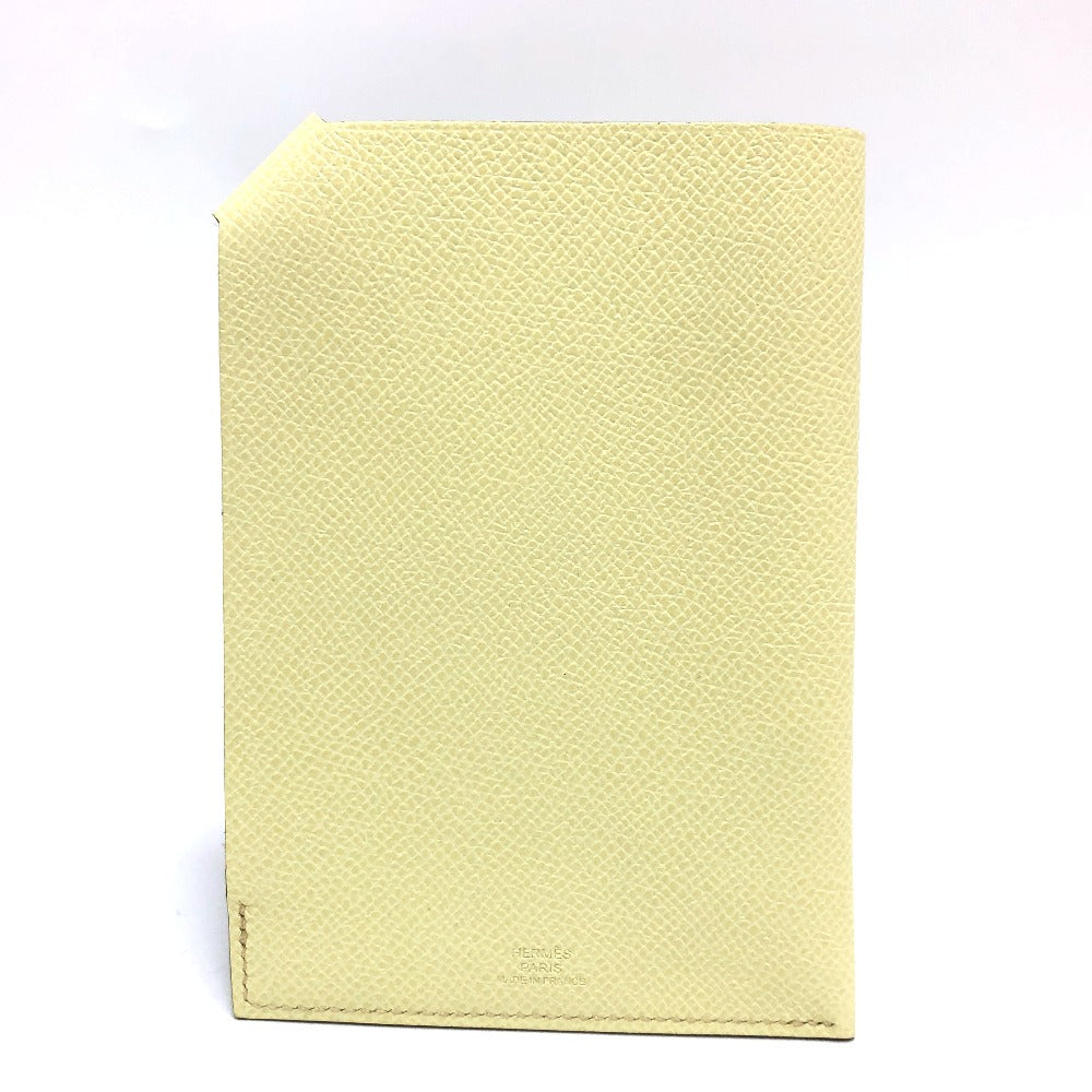 HERMES passport case Epsom yellow Talmac PM Women Used