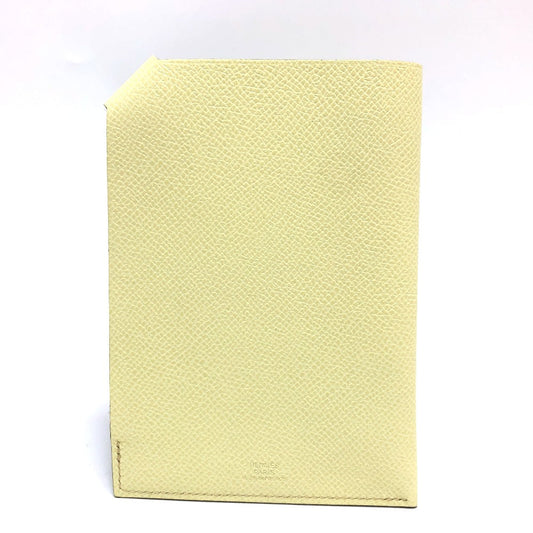 HERMES passport case Epsom yellow Talmac PM Women Used