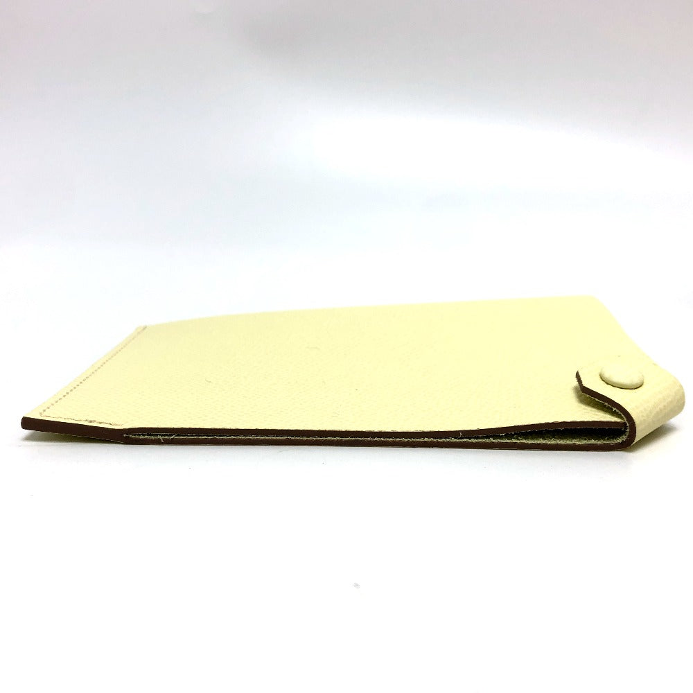 HERMES passport case Epsom yellow Talmac PM