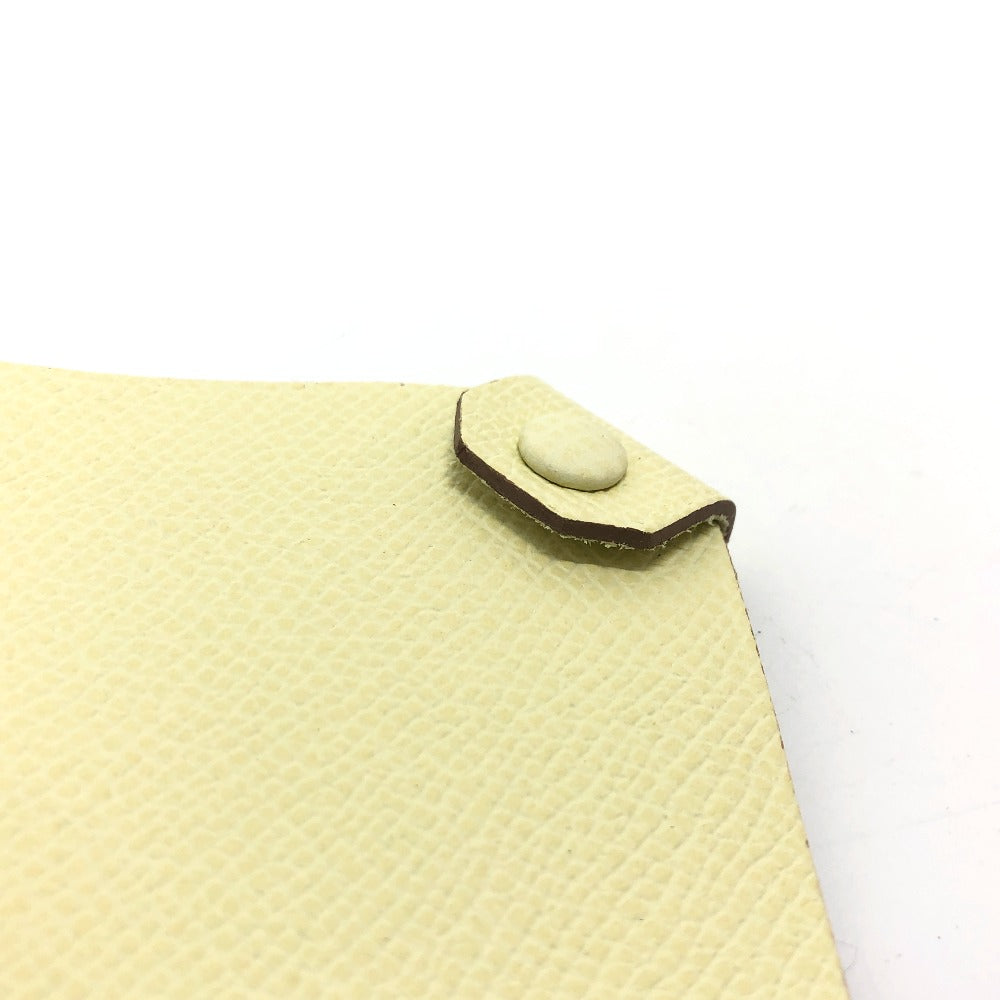 HERMES passport case Epsom yellow Talmac PM Women Used