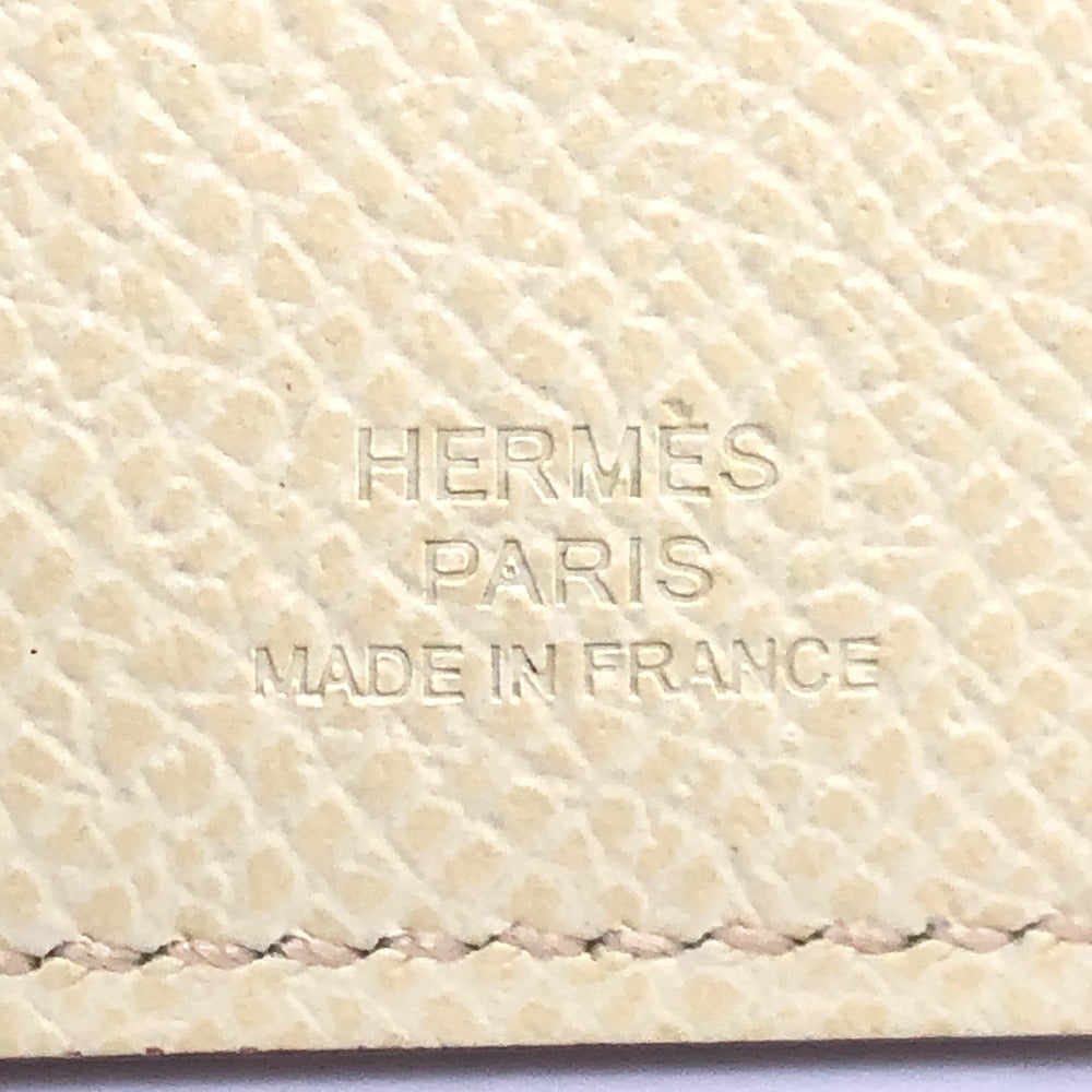 HERMES passport case Epsom yellow Talmac PM