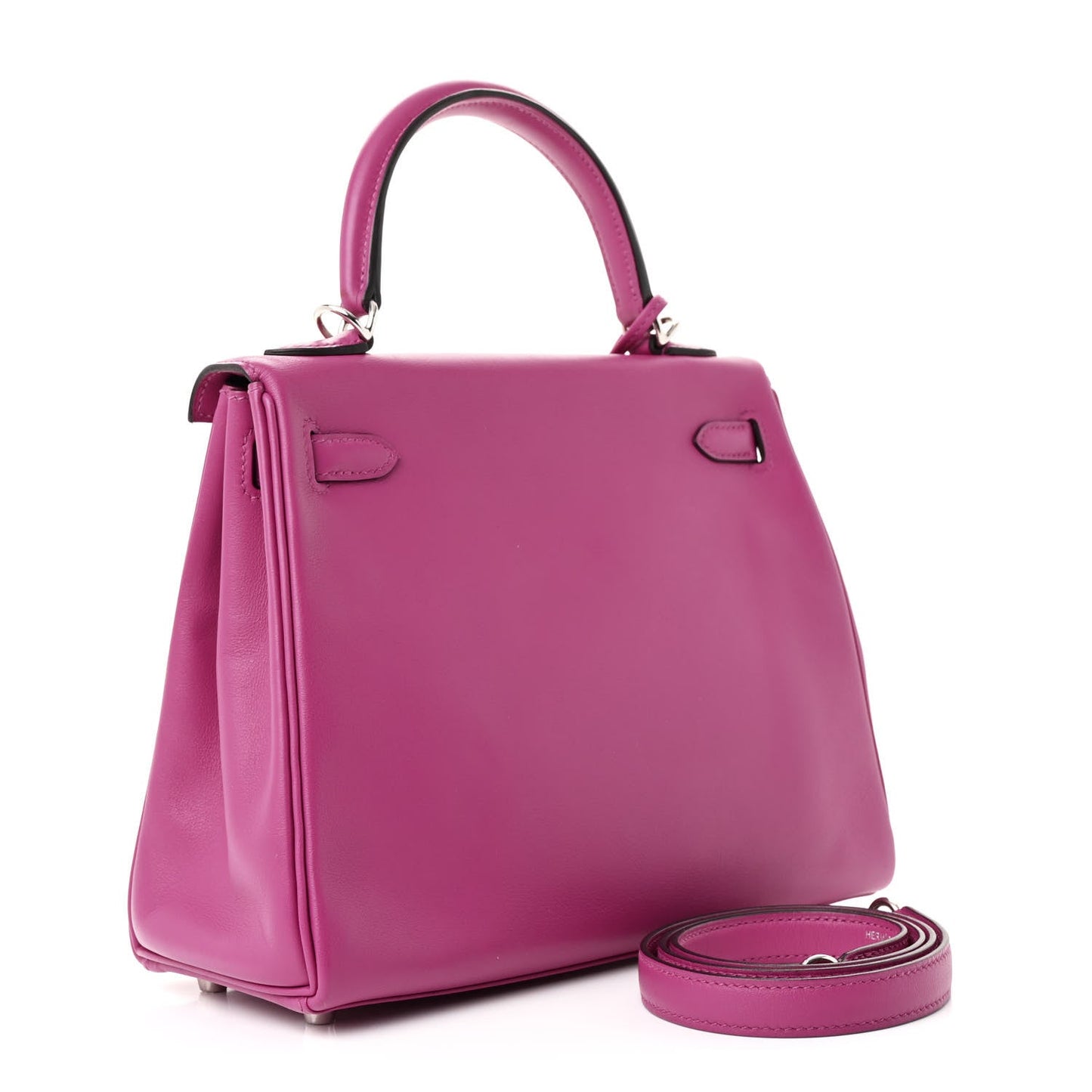 Hermes Swift Kelly Retourne 25 Rose Pourpre