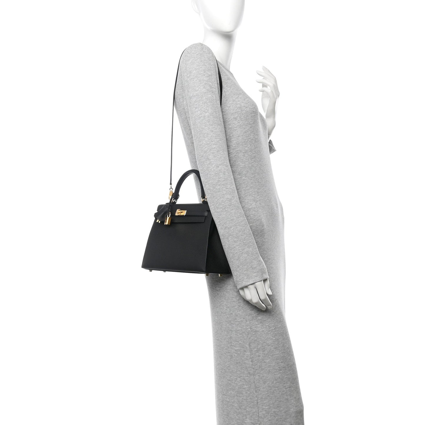 Hermes Epsom Kelly Sellier 25 Black