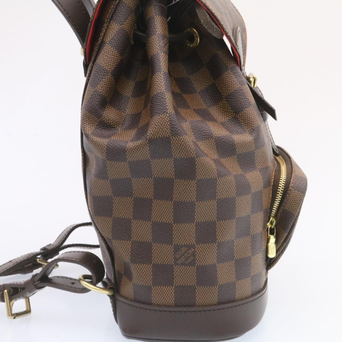 LOUIS VUITTON Damier Ebene Montsouris MM Backpack N51143 LV  26498A