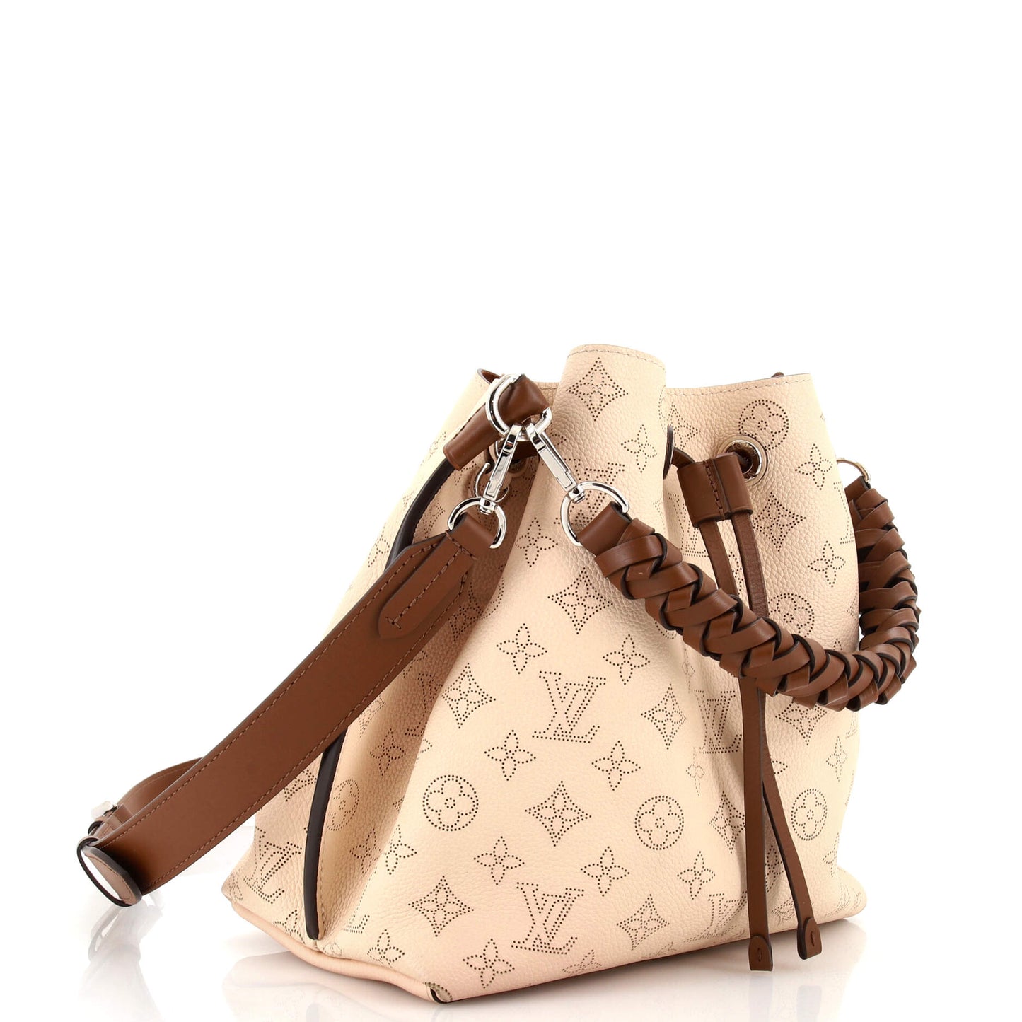 Louis Vuitton Muria Bucket Bag Flight Mode Mahina Leather