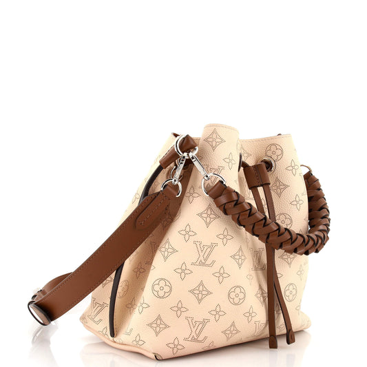 Louis Vuitton Muria Bucket Bag Flight Mode Mahina Leather