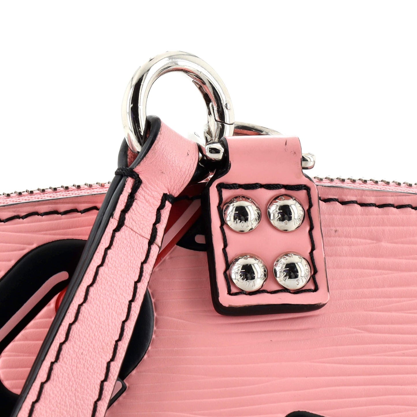Louis Vuitton Lockit Handbag Chain Flower Print Epi Leather Mini