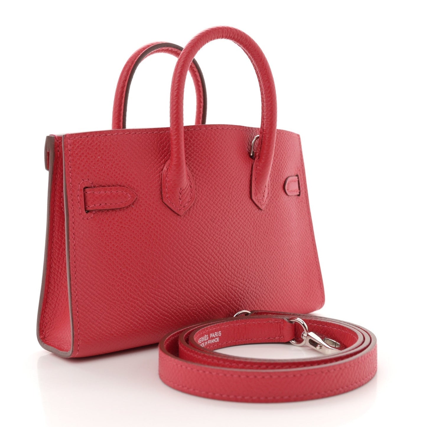 Hermes Epsom Micro Birkin 15 Bougainvillea