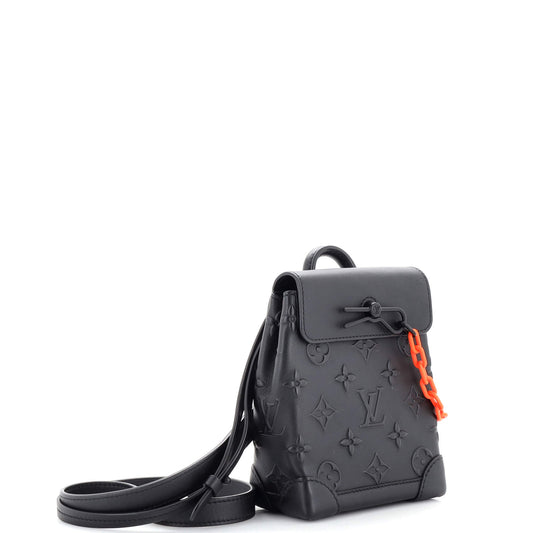 Louis Vuitton Steamer Bag Monogram Seal Leather XS