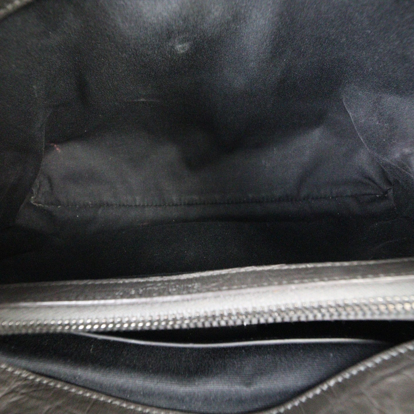 Saint Laurent West Hollywood Medium Croc-Embossed