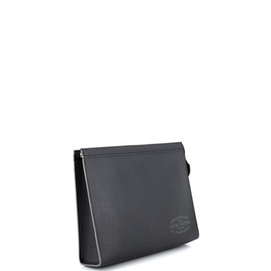 Louis Vuitton Pochette Voyage Limited Edition Malletier Taiga Leather MM