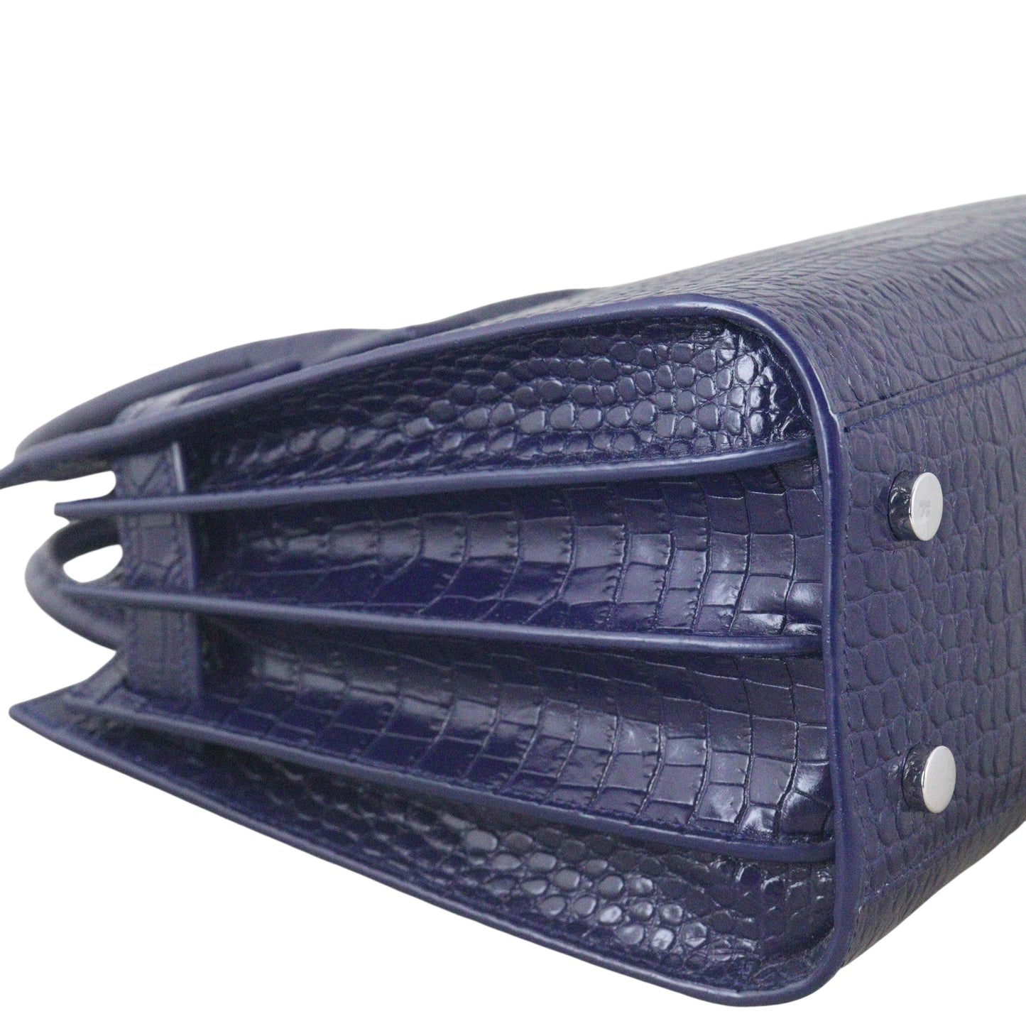 Saint Laurent Sac de Jour Baby Croc-Embossed