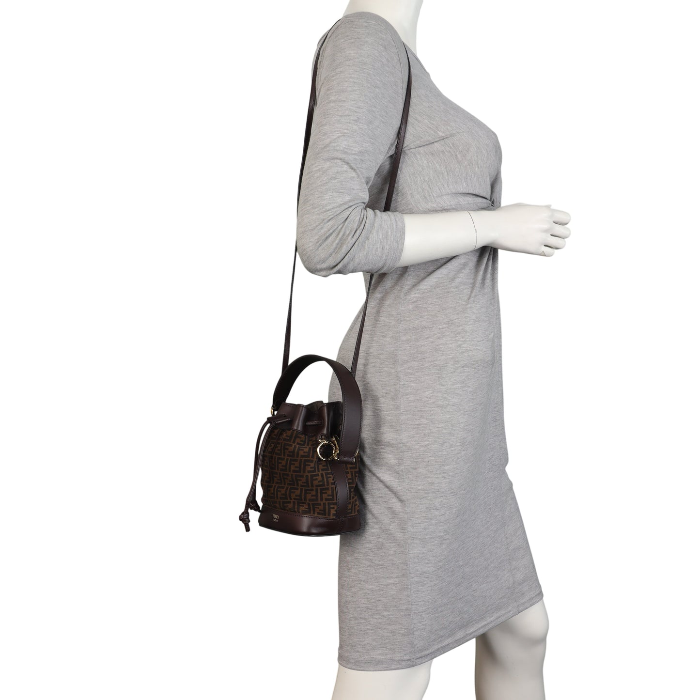 Fendi Mon Tresor Suede Mini Bucket Bag