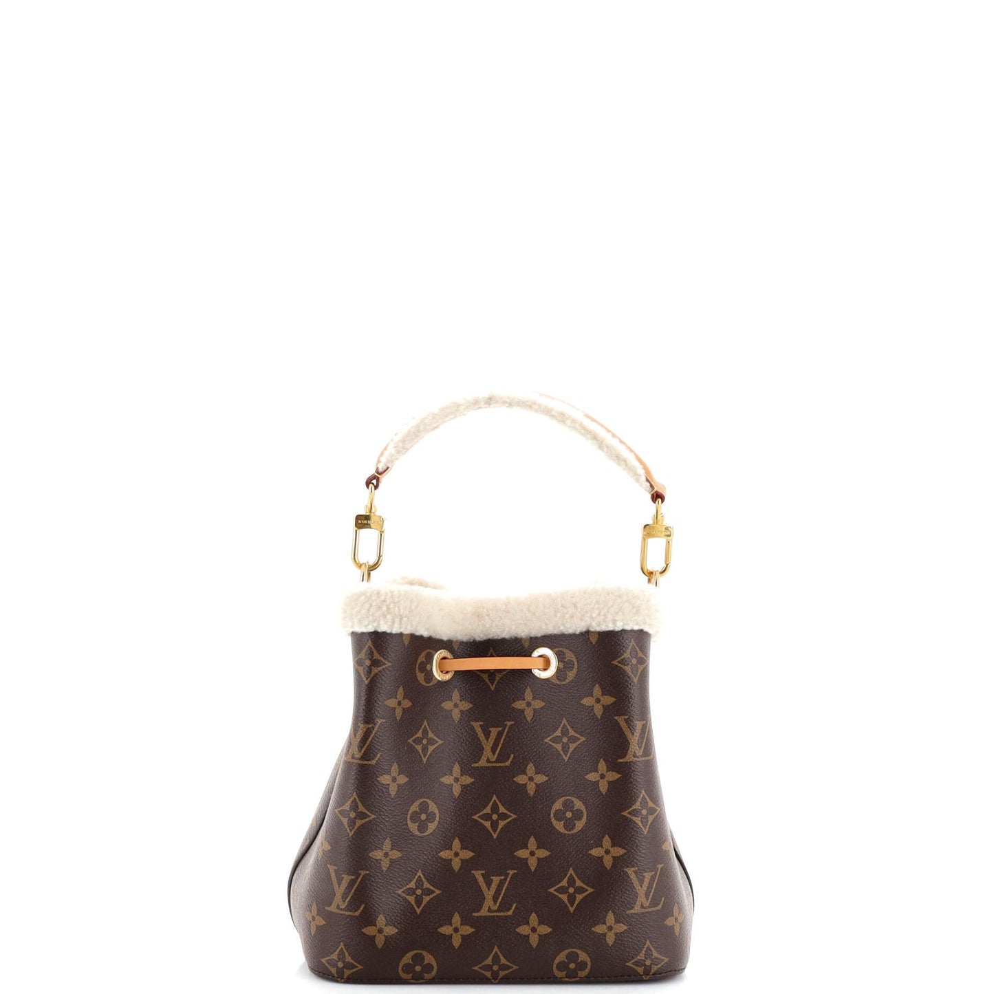 Louis Vuitton NeoNoe Handbag Monogram Canvas with Shearling BB