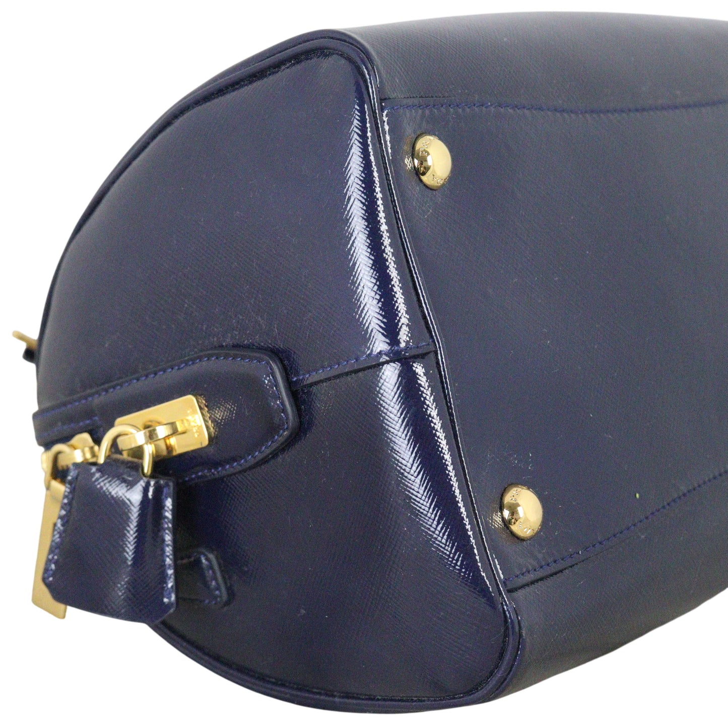 Prada Saffiano Vernice Bauletto Bag