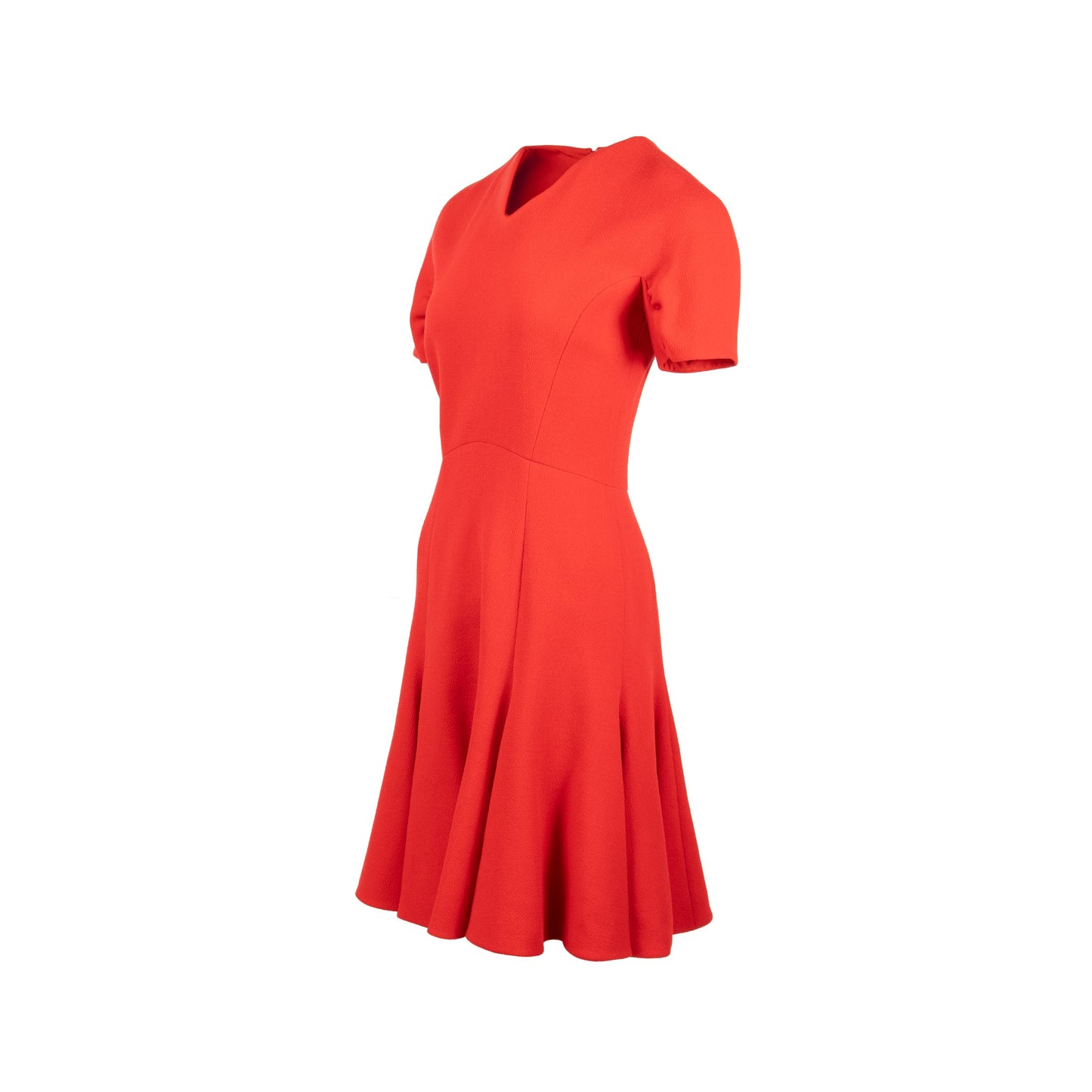 Dior Size 36 A-line Dress Wool Red