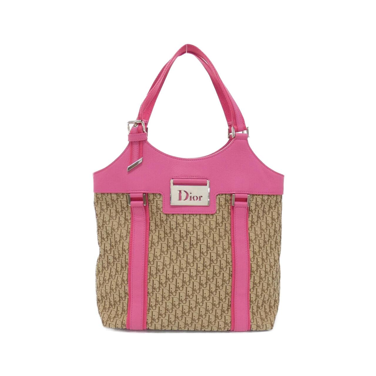Christian Dior Canvas Leather Shoulder Bag