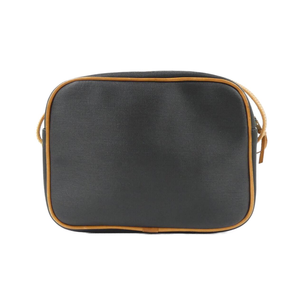 Christian Dior Coated Canvas Leather Shoulder Bag