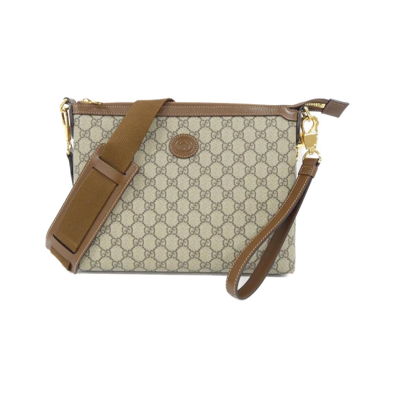 Gucci INTERLOCKING G GG Supreme Shoulder Bag