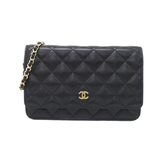 Chanel Timeless Classic Caviar Skin Wallet on Chain