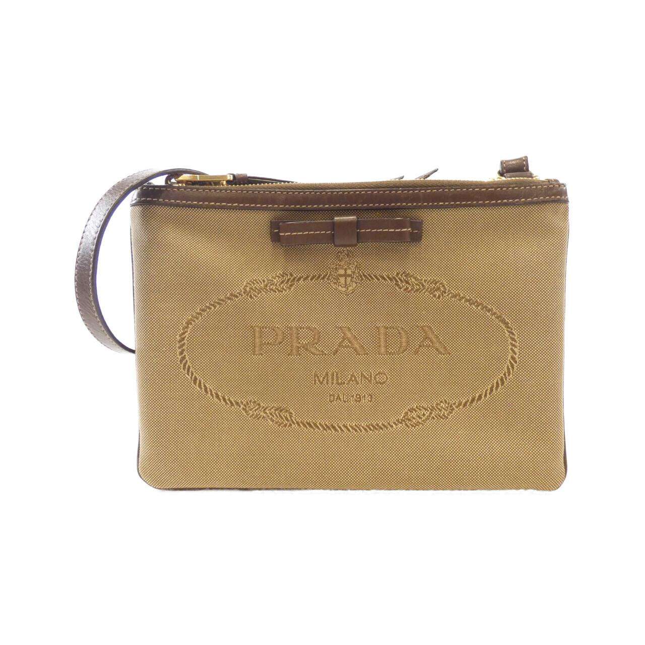 Prada 1BH046 LOGO JACQUARD Shoulder Bag