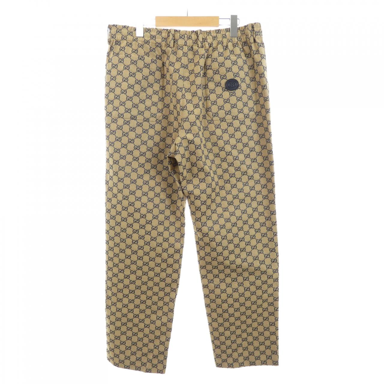 Gucci GG Canvas Leather Interlocking G Pants