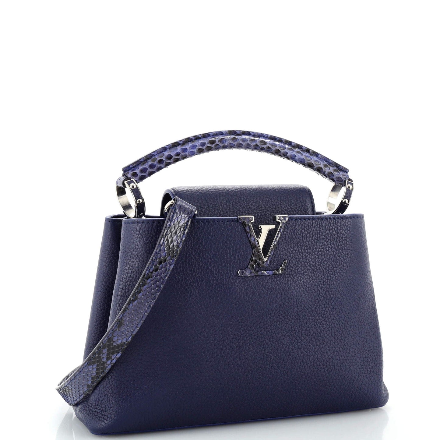 Louis Vuitton Capucines Bag Leather with Python BB