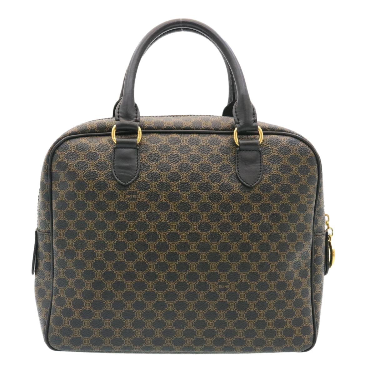 Luxury CELINE Macadam Canvas Hand Bag Black  27154