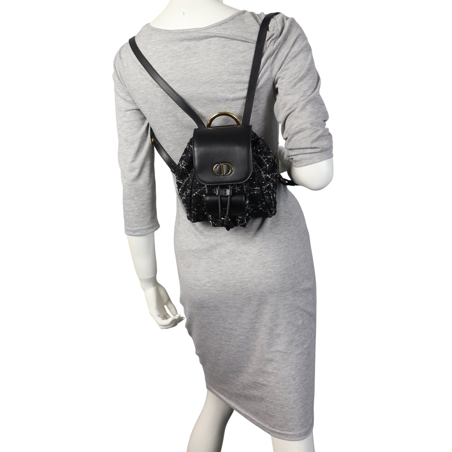 Dior Caro Backpack Small Tweed