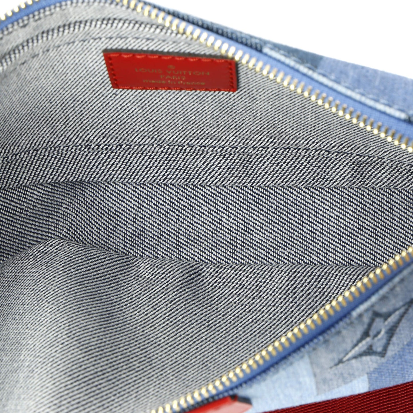 Louis Vuitton Multi Pochette Accessoires Damier and Monogram Patchwork Denim