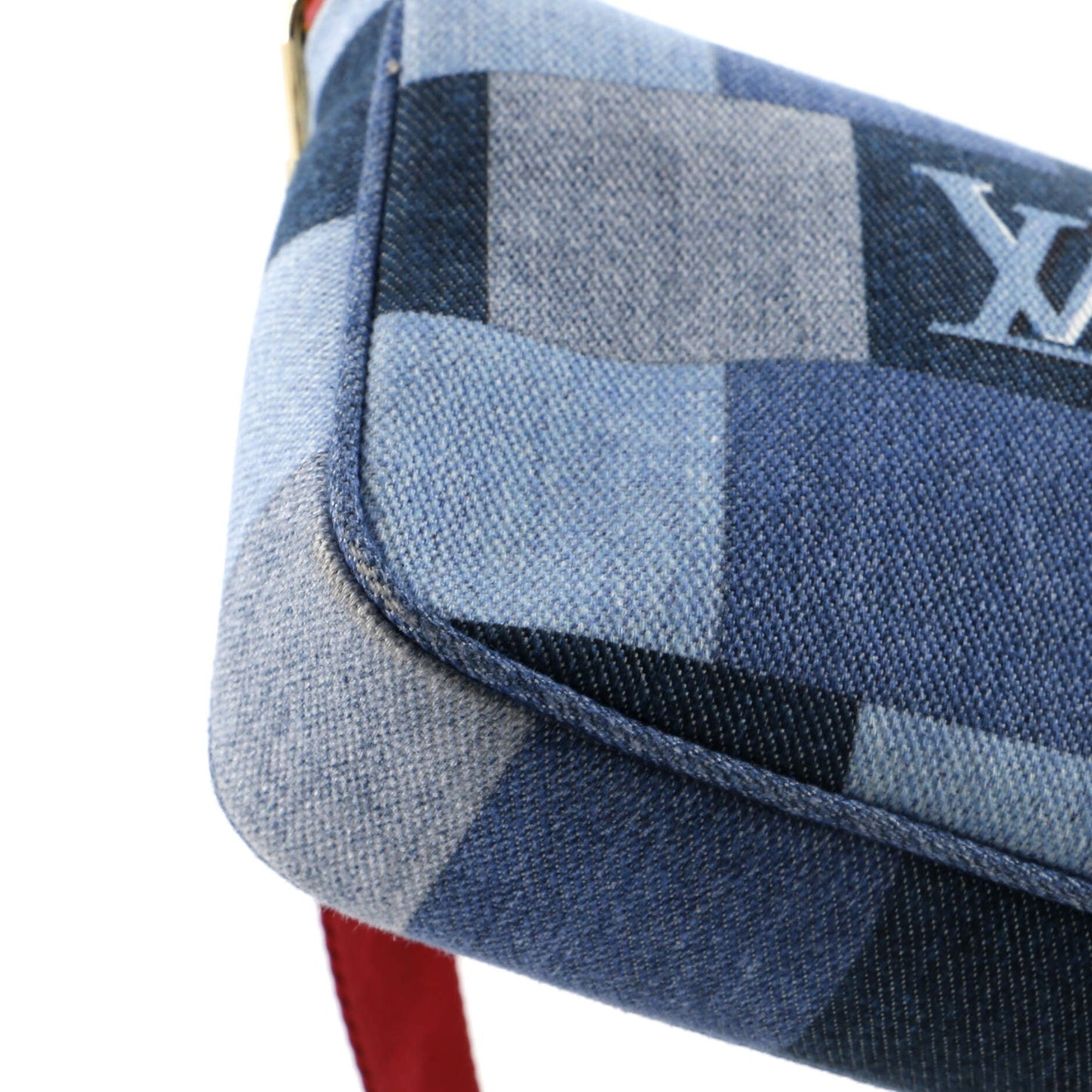 Louis Vuitton Multi Pochette Accessoires Damier and Monogram Patchwork Denim