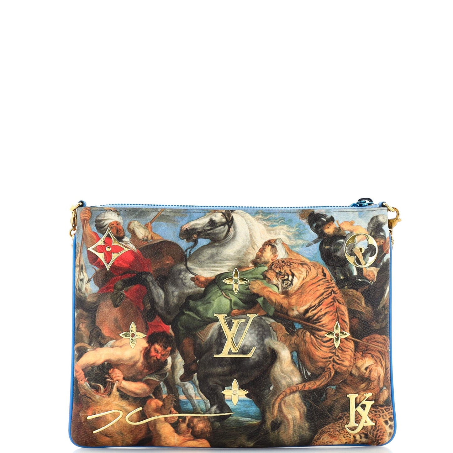 Louis Vuitton Pochette Clutch Limited Edition Jeff Koons Rubens Print Canvas