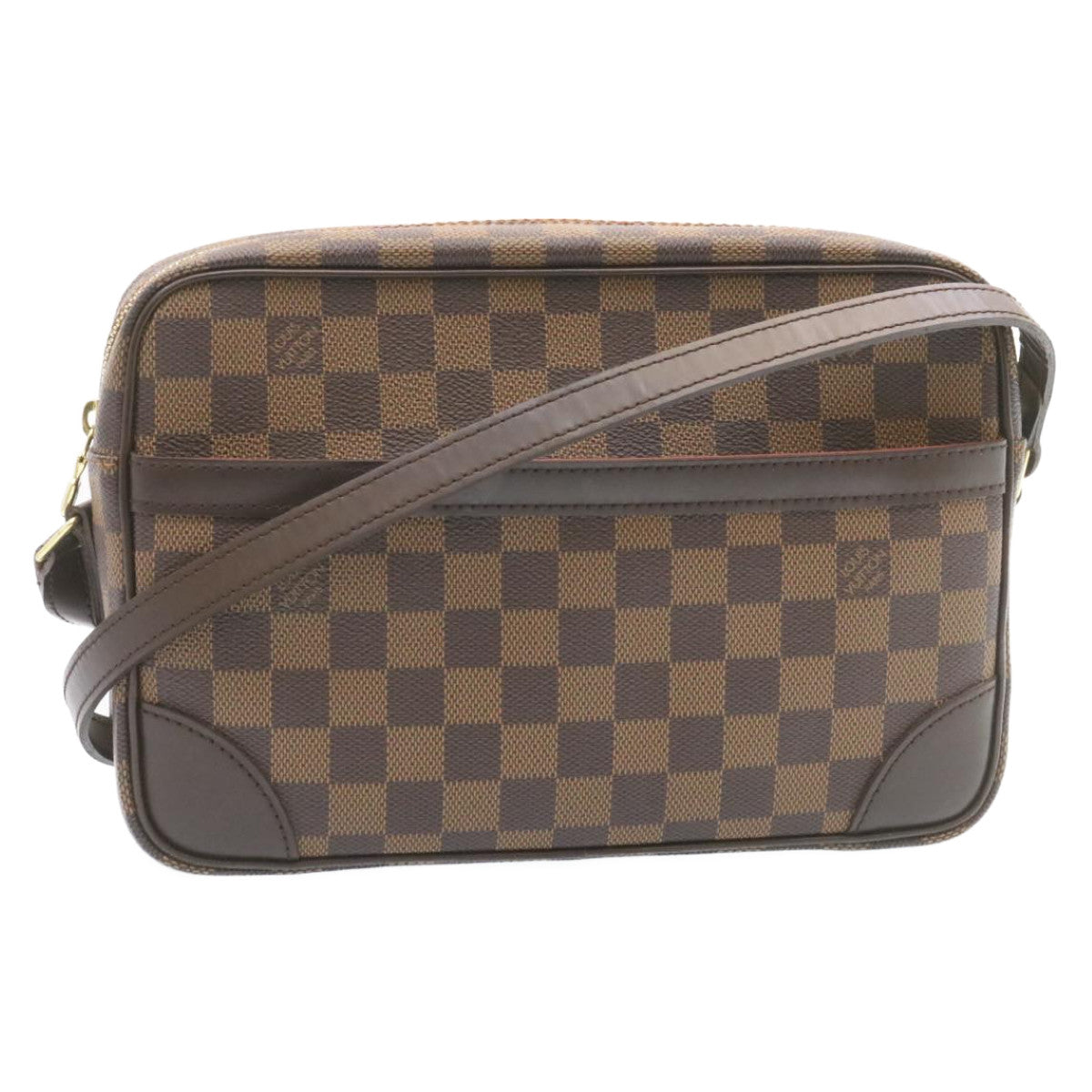 LOUIS VUITTON Damier Ebene Trocadero 27 Shoulder Bag N48085 LV Auth 27264A