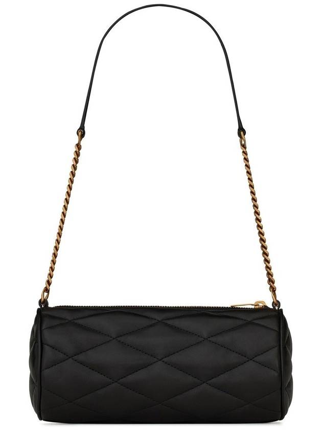 Luxury Saint Laurent Trending 2025 Tube Quilting Small Shoulder Bag Black