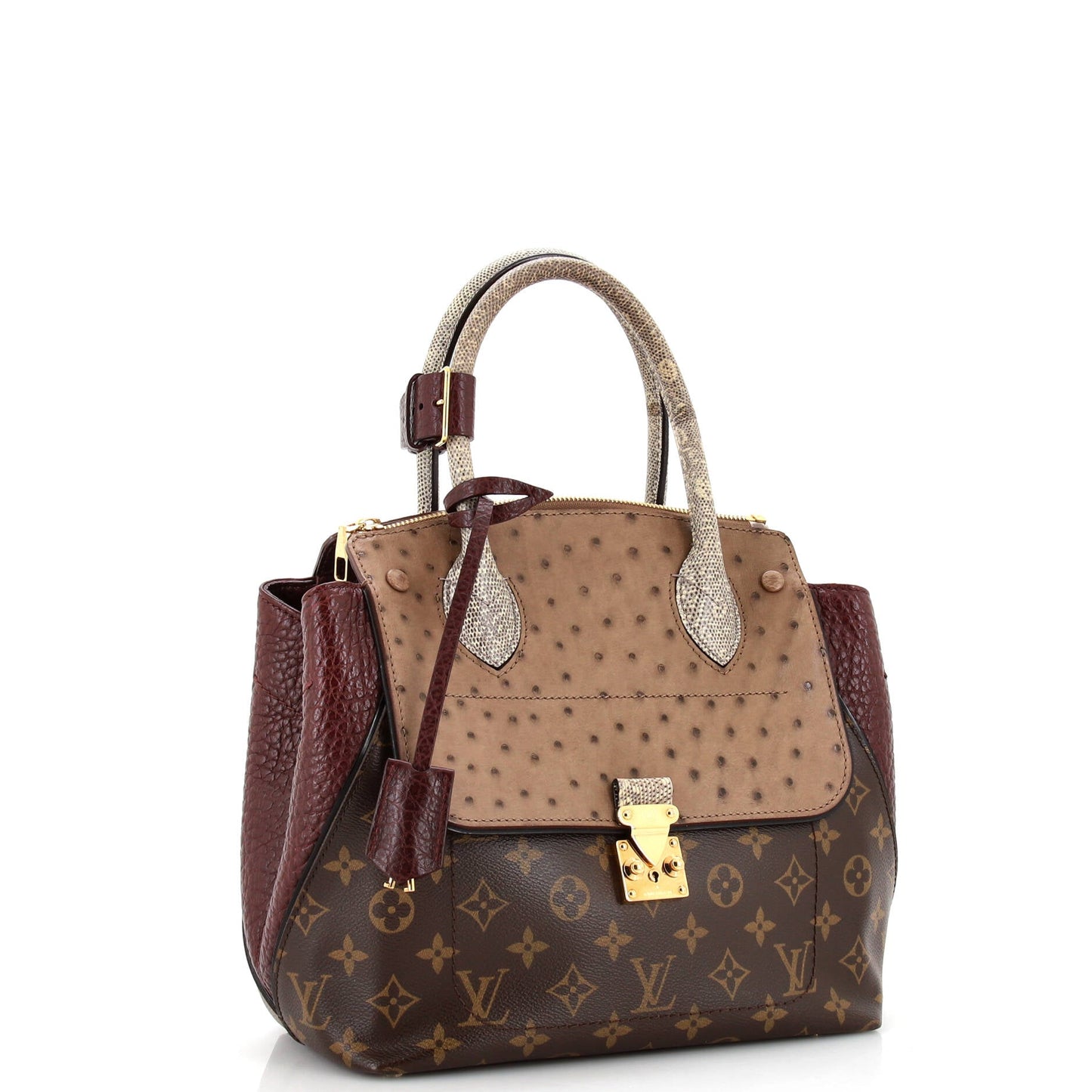 Louis Vuitton Majestueux Tote Monogram Canvas and Exotics PM