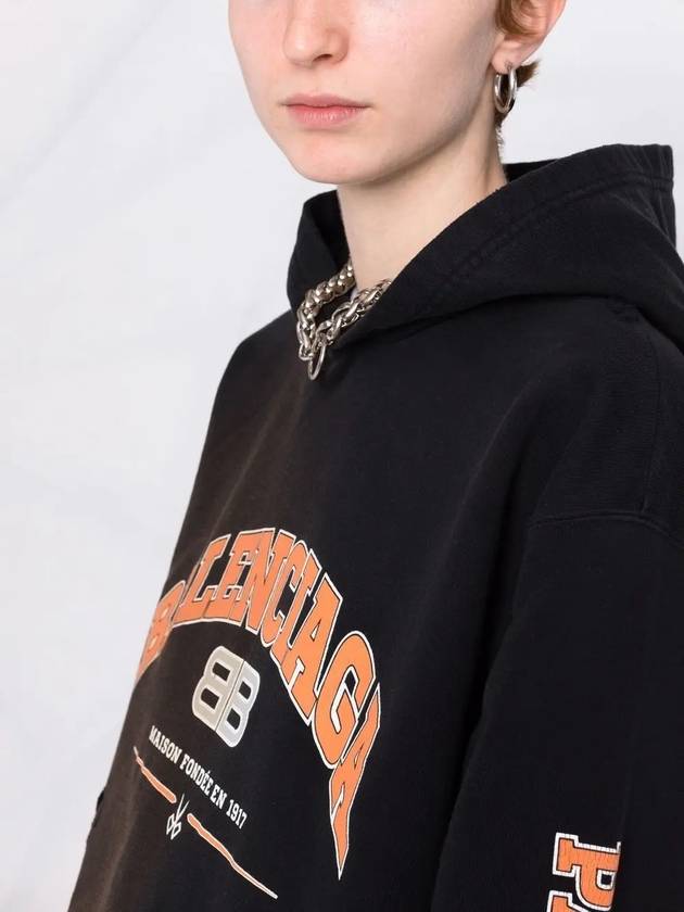 Luxury Balenciaga Trending 2026 BB Logo Hoodie Black