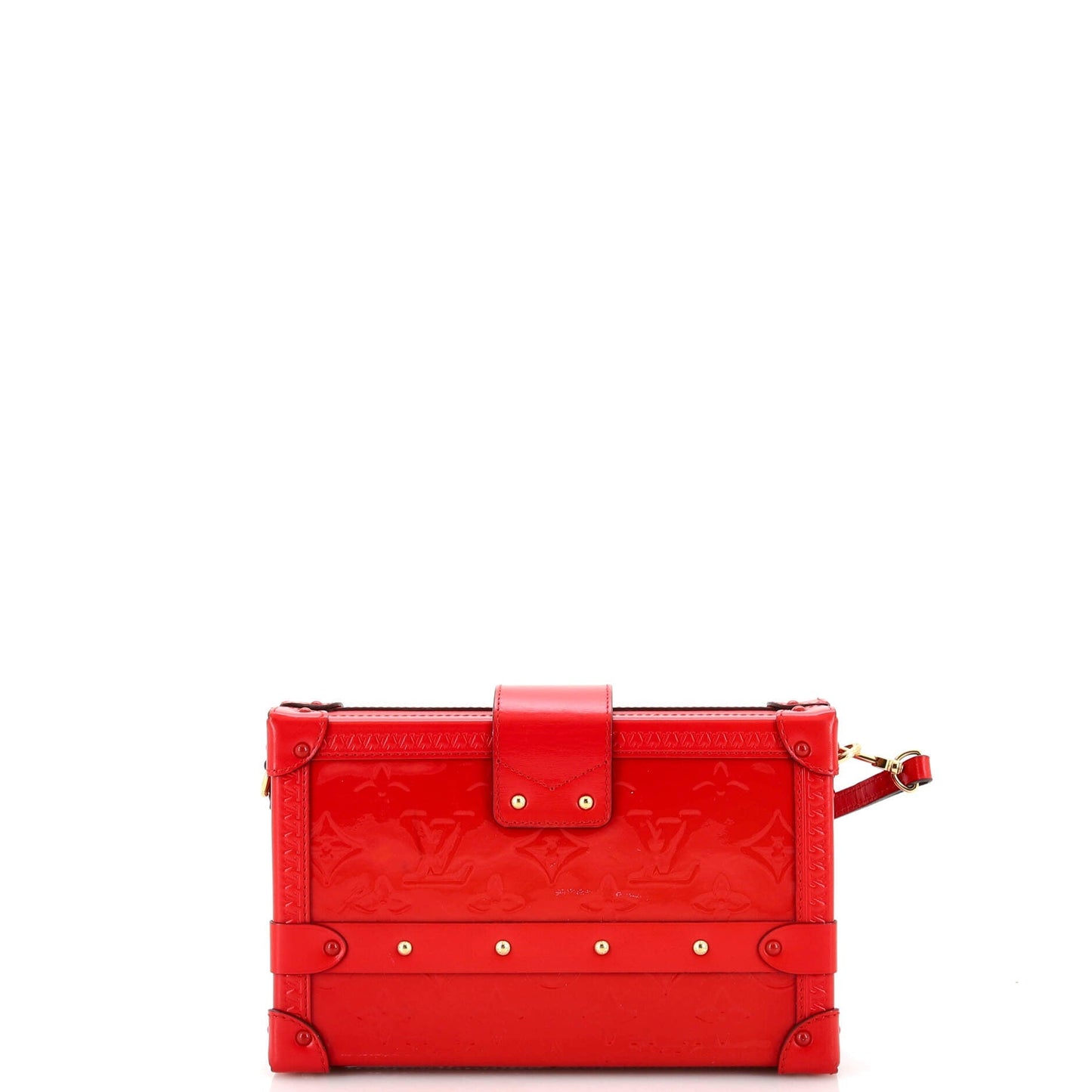 Louis Vuitton Petite Malle Handbag Monogram Vernis